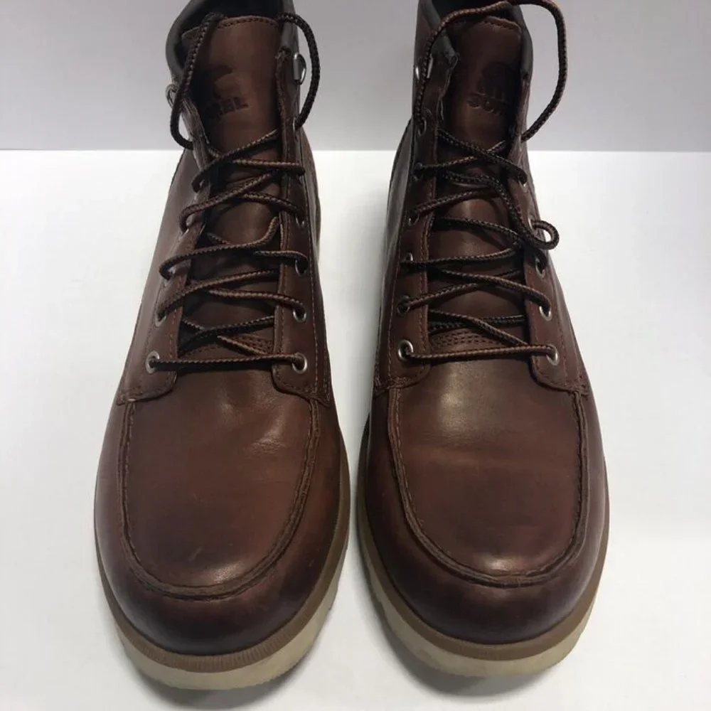 Sorel Men’s Caribou Moc Waterproof Brown Boots, Size 11.5M